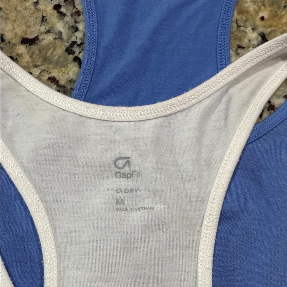 GAP Blue Racerback Tank Top - Picture 3 of 3